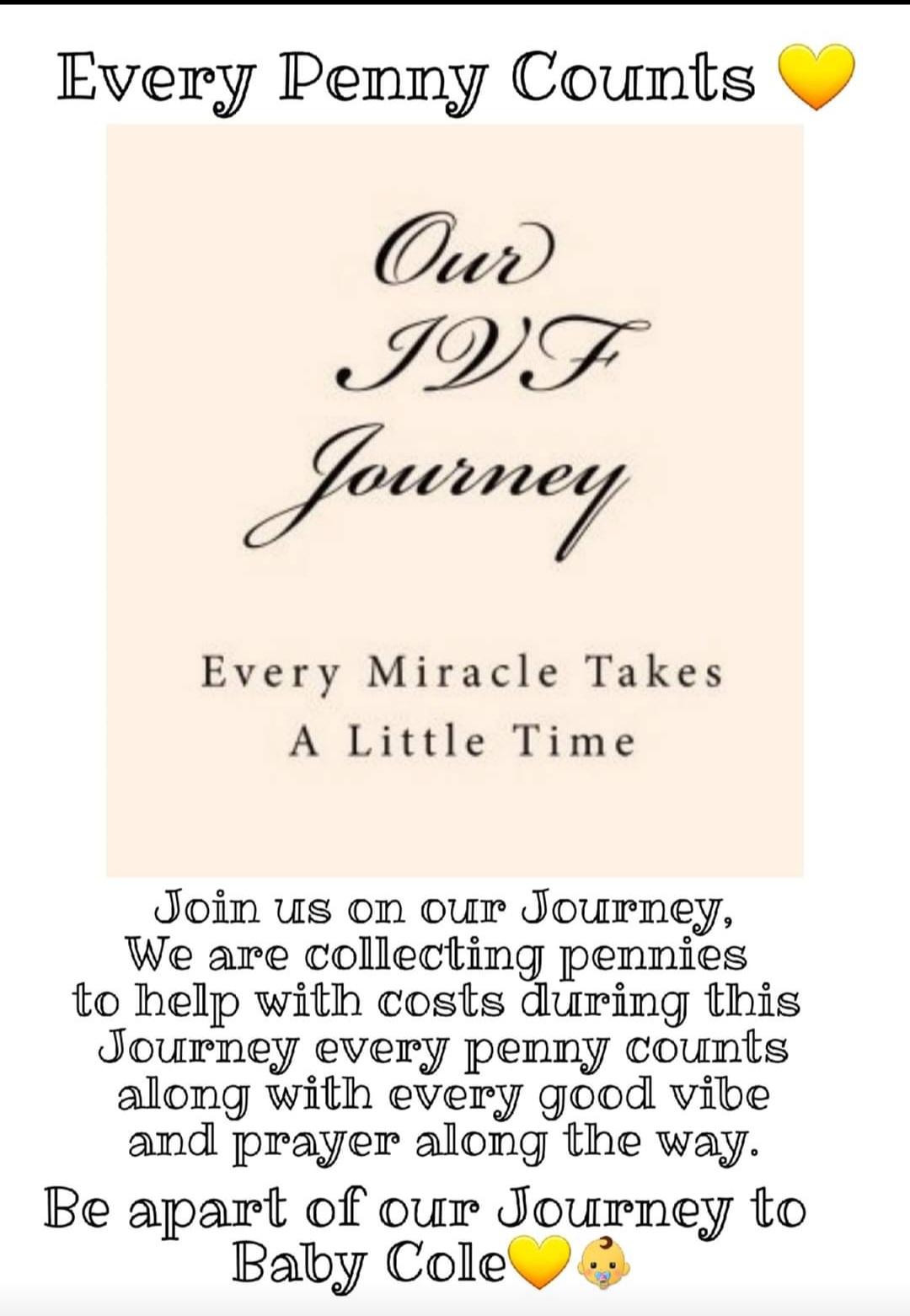 Journey to baby Cole, photo 1 of 1
