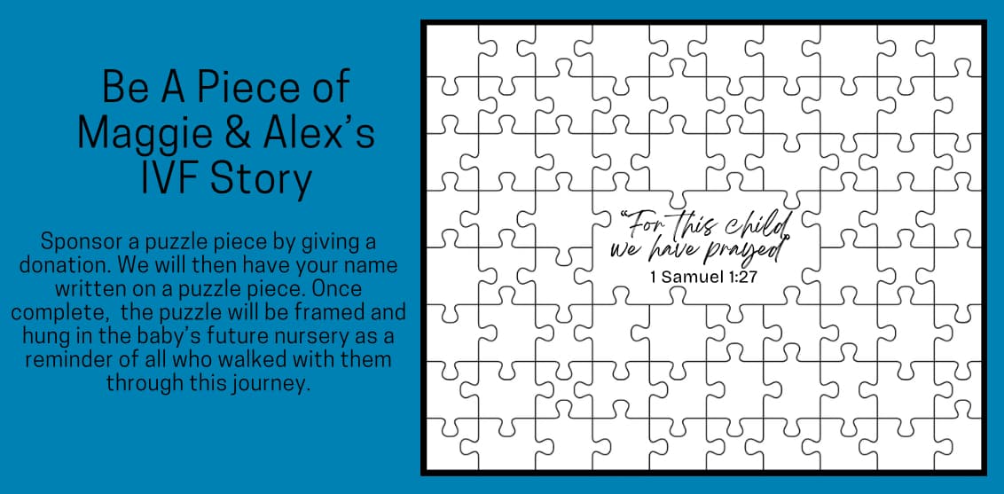Be a Piece of Maggie and Alex’s IVF Story, photo 1 of 3