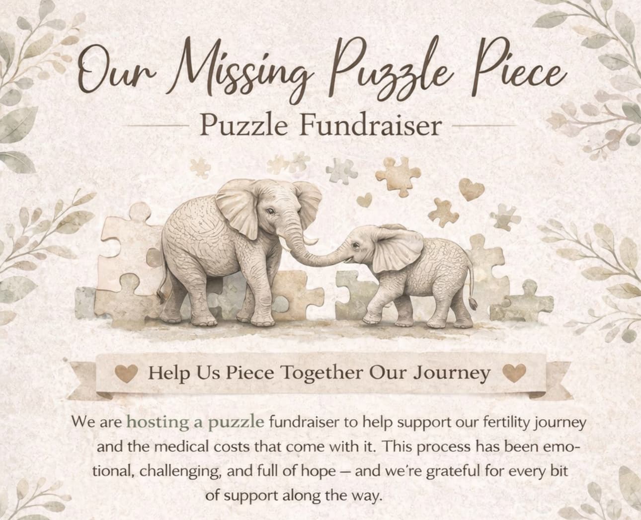 Our missing puzzle piece, photo 1 of 3